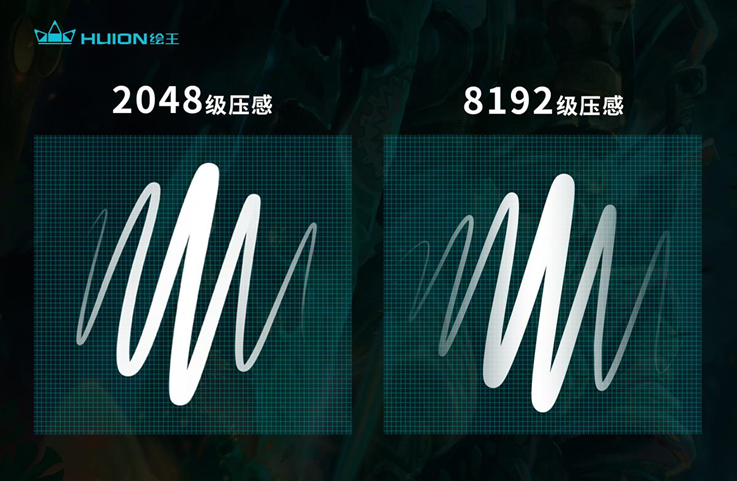 不同数位板的压感不同当然8192级的压感是超级佳的